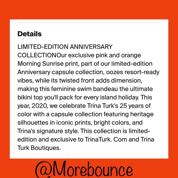 TRINA TURK Morning Sunrise Bikini 👙☀️☀️ - Picture 9 of 9